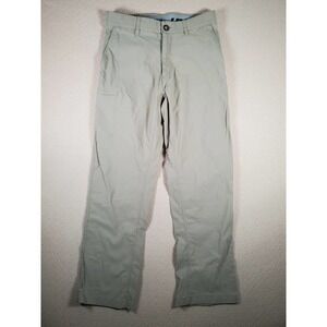 LB Tech Pants Mens 32x34 Tan Regular Fit Cargo Mid Rise Outdoor Nylon Blend